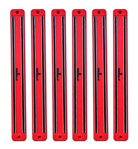 Magnetic Knife/Tool Rack - 6 Red